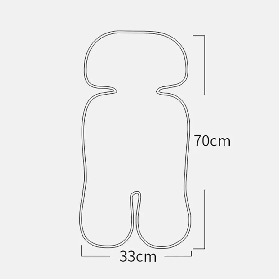 유아용 만화 유모차 시트 쿠션, 아이스 실크 통기성 메쉬, 세척 가능, 0-3 세 유아용 범용, 여름