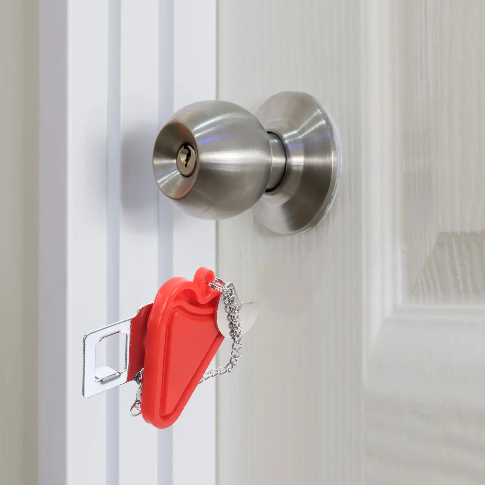 

Portable Door Lock Home Security Safety Guard Iron PP Material Anti Theft Privacy Door Chain Travel Safe Lock For