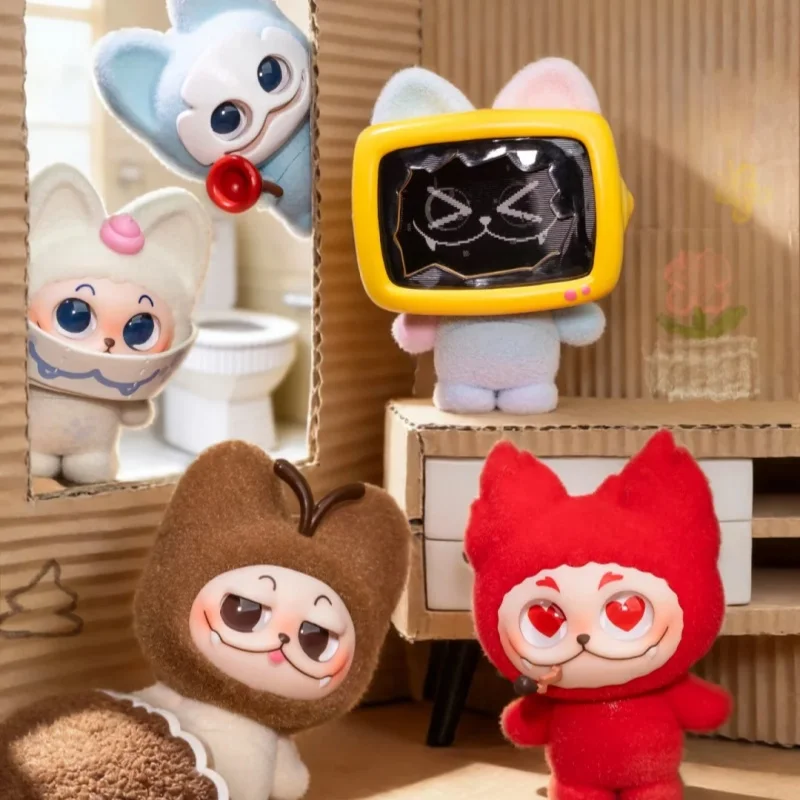 Genuine FUNCINATING GISMOW Hide And Seek Alliance Blind Box Interchangeable Head Cover Mini Figure Desktop Decor Birthday Gift