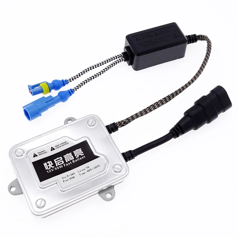 12V 55w Fast Start Slim digital xenon HID Ballast AC blocks ignition electronic ballast for HID kit xenon H7 H4 H1 H3 H11