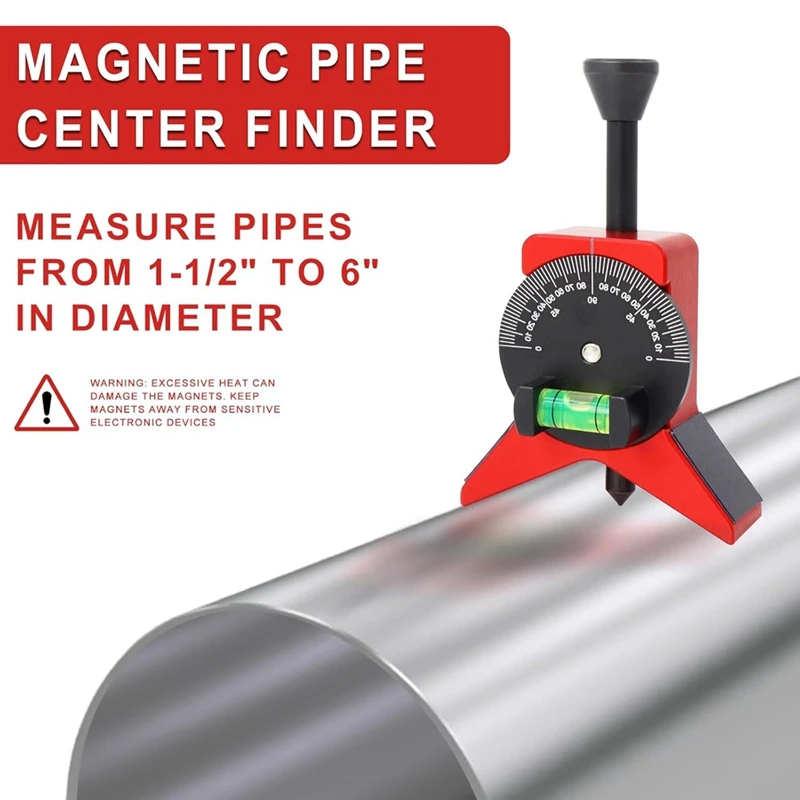 Imagem -06 - Pipe Center Finder com Cabeça Centrando Magnética Pipe Fitting Tools Y-shape Ajustável 275