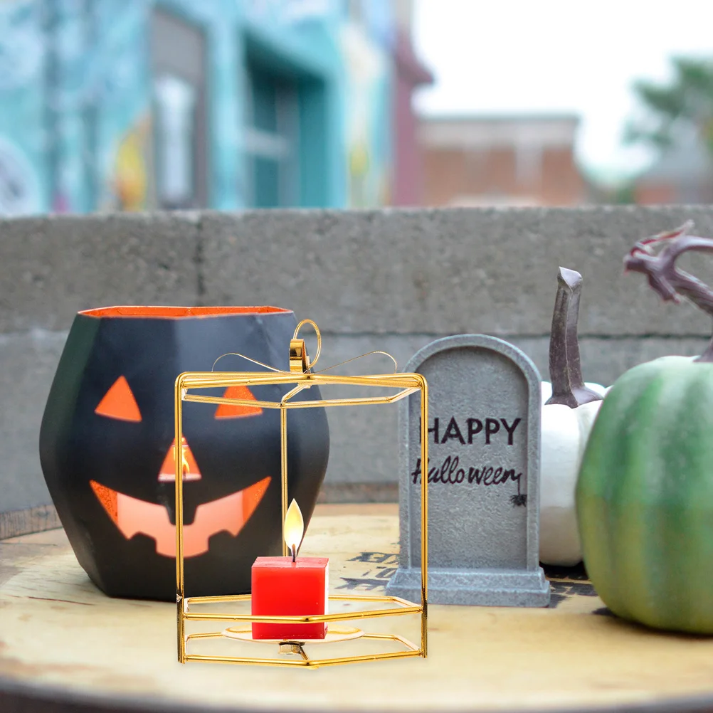 2 قطعة حامل الشمعدان الأوروبي مادة الحديد حامل مصباح الشاي لحفل زفاف ديكور حامل