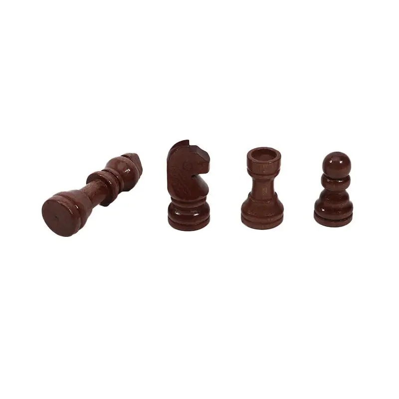 32-teiliges Holzschachspiel Standard-Turnier Staunton Holzschachfiguren 52mm Königshöhe, nur Schachfiguren ohne Brett – Detail 14