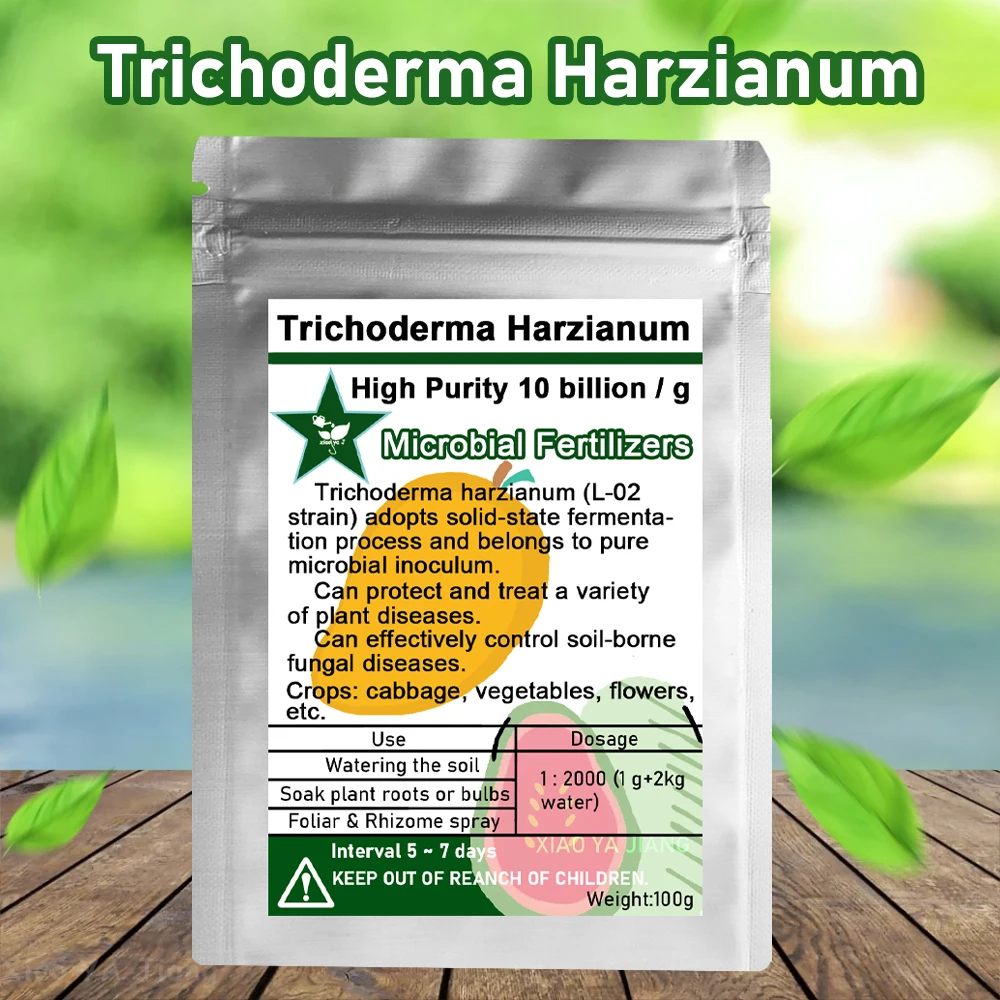 

100g Trichoderma Harzianum 10 Billion / g High Purity Green Biofertilizer Microbial Fertilizer For Organic Gardening T22