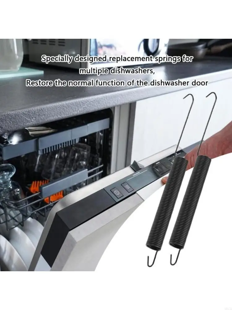 

M6CB 2PCS Дверь посудомоечной машины Дверь пружина замены чаши для стиральной машины Компоненты домашних кухонных приборов