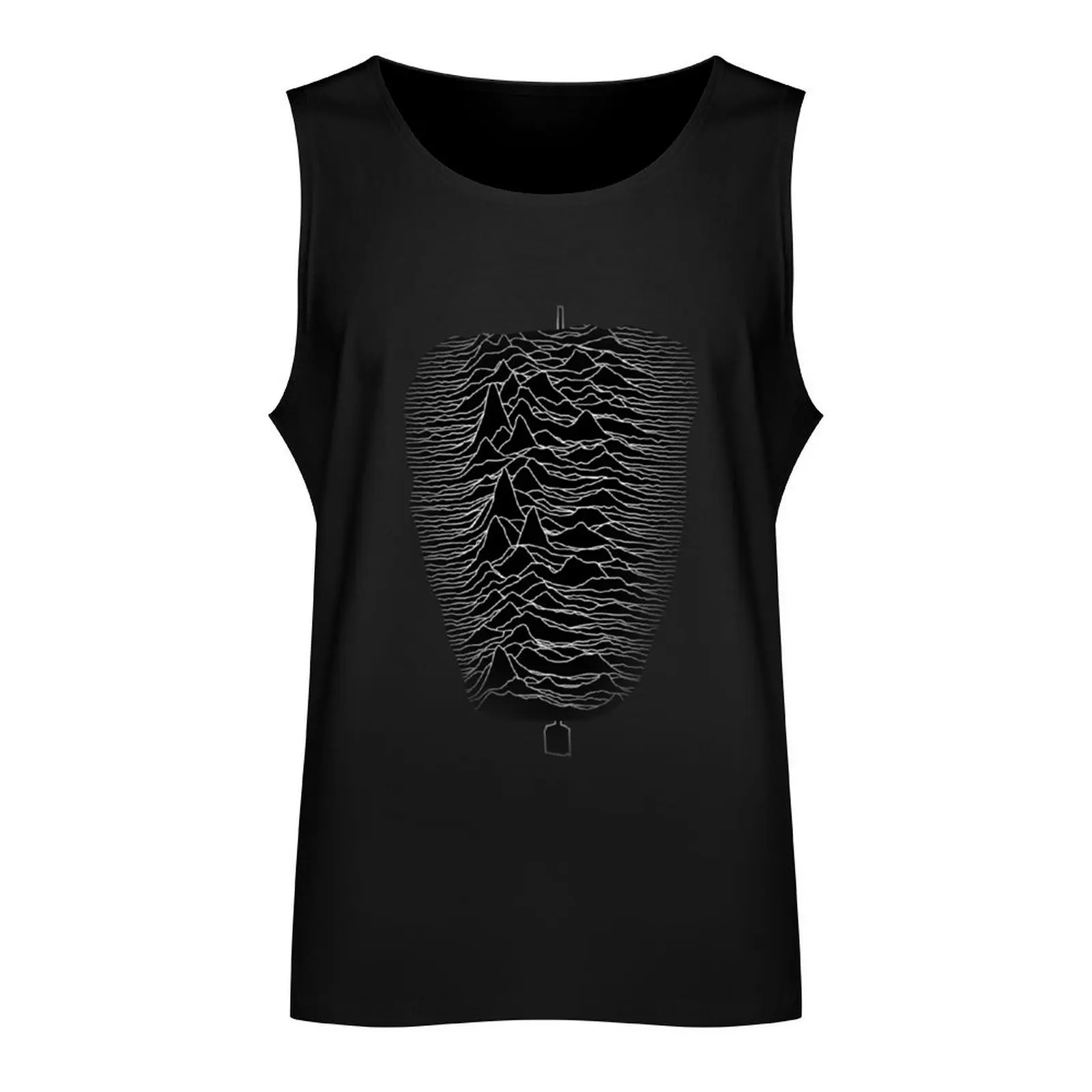 Kebab Pleasures: A Savory Parody of Unknown Pleasures Tank Top Men's t-shirt Men's sleeveless gym shirts men gym clothing