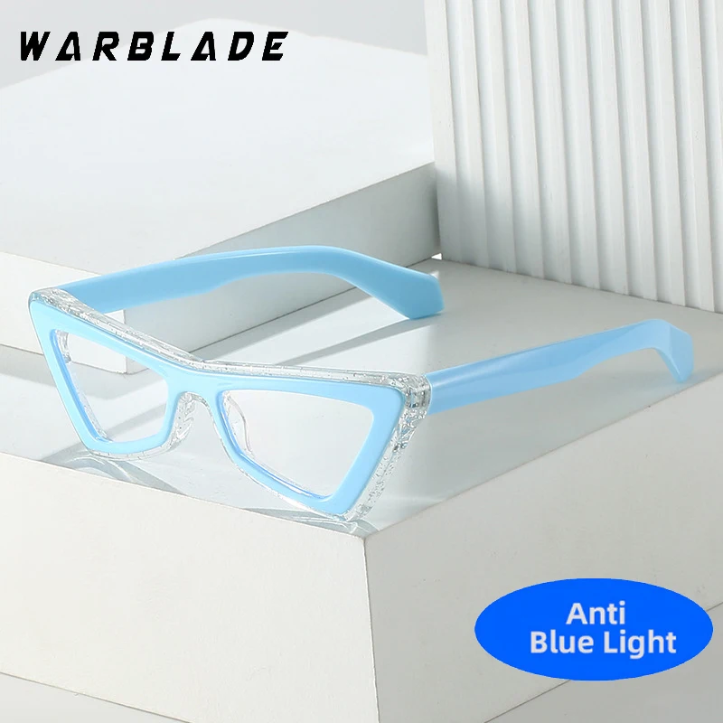 

Triangle Cat Eye Computer Gaming Blocking Glasses Women Retro Unique Optical Spectacle Eyeglasses Anti Blue Light Glasses Frame