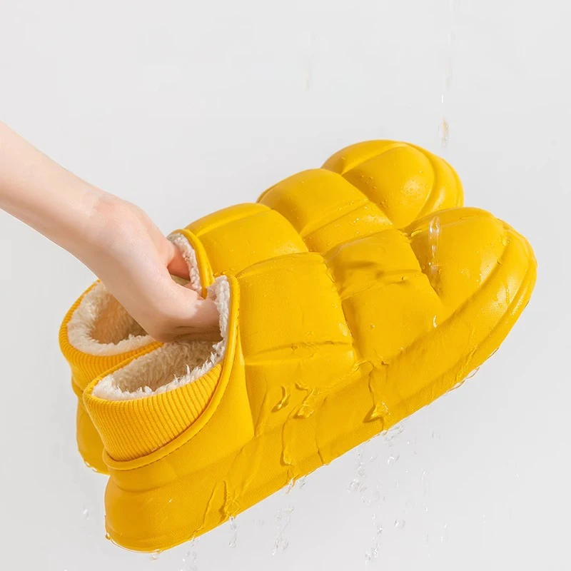 Cotton slippers for women in autumn and winter bags for home and household use cotton shoes for men wearing outside