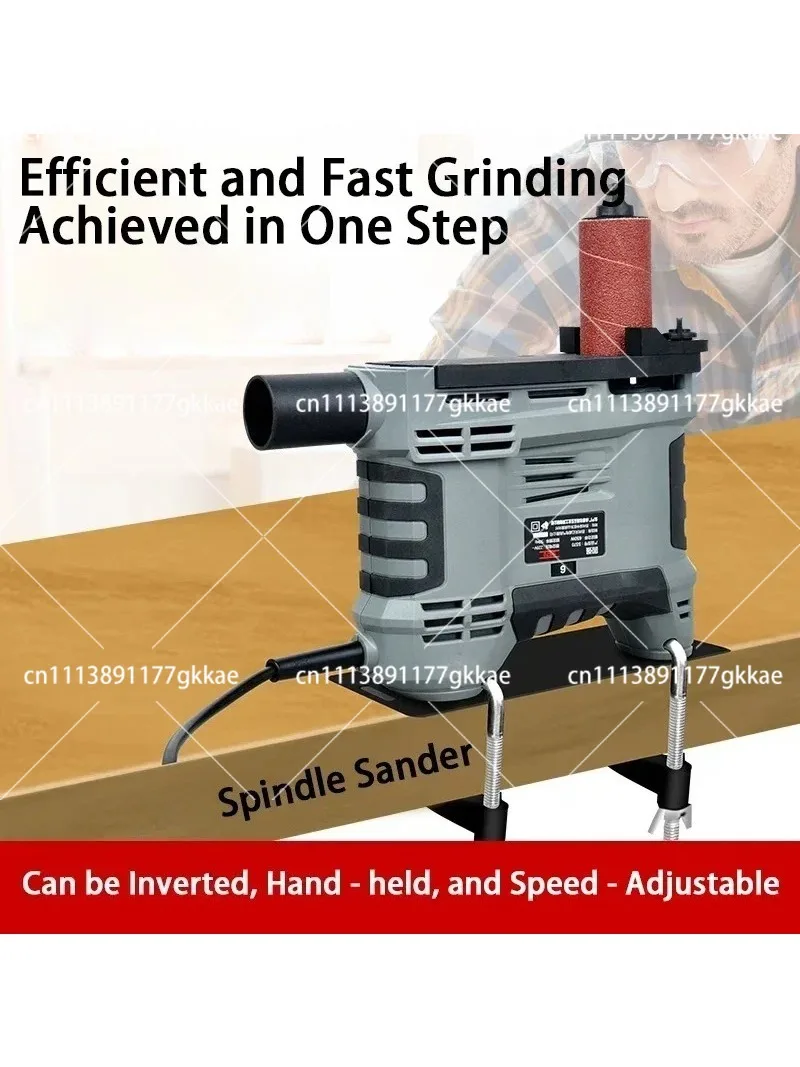Shaft Sander Machine Special-shaped Polishing Sand Column Machine Curved Sander Belt Sander Woodworking Arc Polishing Machine