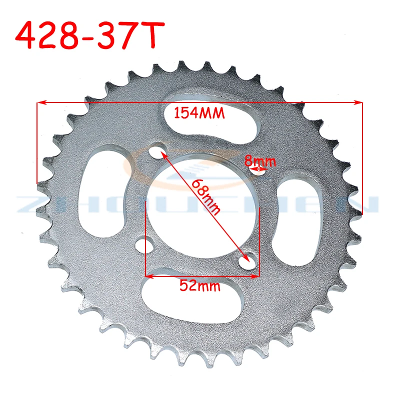 

428 -37T motorcycle chain sprocket rear rear sprocket gear suitable for 110cc 125cc 140cc dirt bike