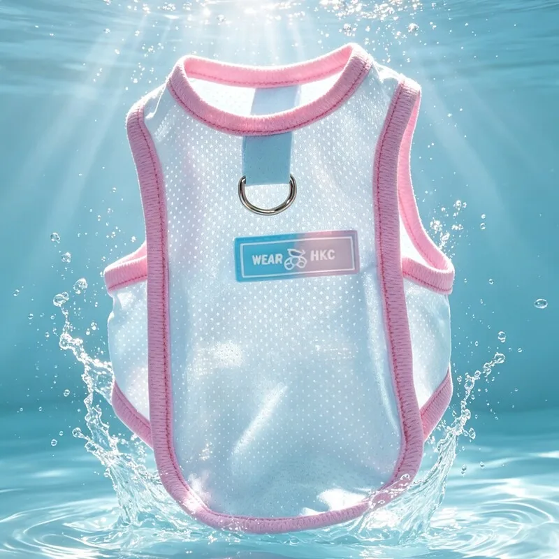 Mesh Pet T-Shirt, Cooling Dog Clothes, Summer Sun Protection Maltese Vest, Thin Small Dog Vest Pet Supplies XS-XL