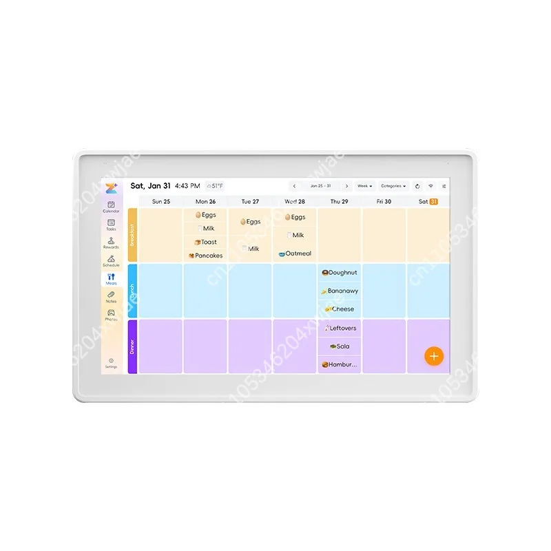 10.1 Inch Smart WiFi Digital Calendar, Touchscreen Family Planner & Chore Chart with Photo Frame Mode for Home Office