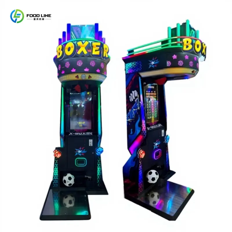 Customized Multi Style Boxing Strength Tester Arcade Hot Selling Indoor Sports Coin Operated Punch Kick Game Machine