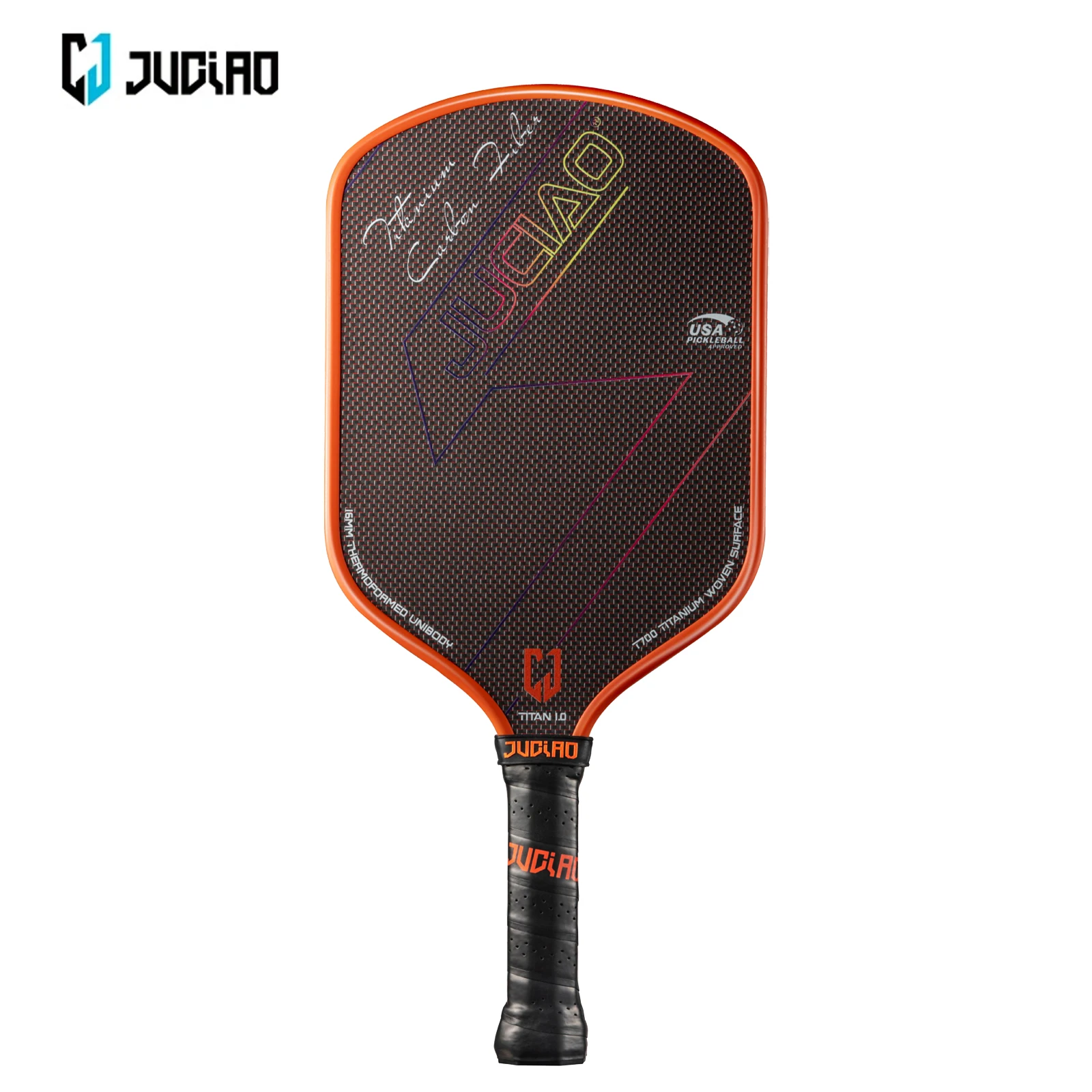 JUCIAO USAPA Approved Titanium Woven Surface Pickleball For Spin And Control Foam Injected Edges Thermoformed Pickleball