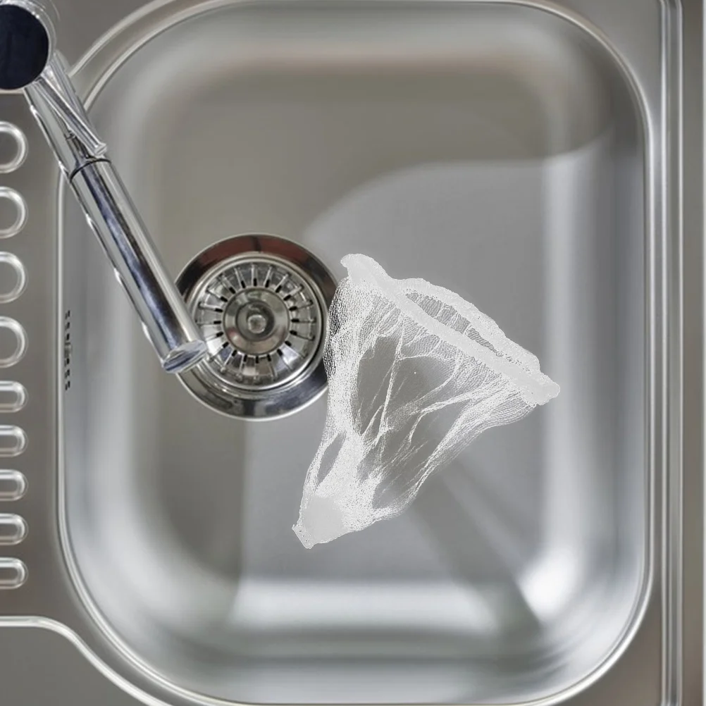 

200Pcs Kitchen Mesh Sink Filter Bags Disposable Elastic Drain Strainer Net Anti-Clogging Food Waste Catcher Kitchen Sink Saver