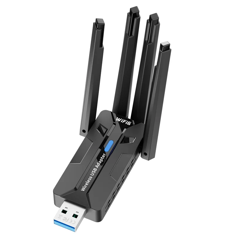 Ingenious-AX1800 Wifi6 1800Mbps محول بطاقة استقبال LAN اللاسلكية USB3.0 2.4Ghz 5Ghz ثنائي النطاق يدعم 4 X هوائيات