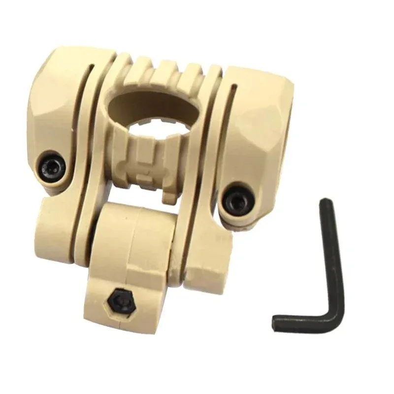 

Helmet flashlight holder flashlight clip 25mm multi gear flashlight clip fishbone fixture guide rail helmet accessories