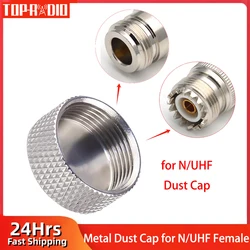 1PC Metal Dust Cap for SO239 UHF Female N Type Female Connector RF Adapter Protective Cover Damage Protector