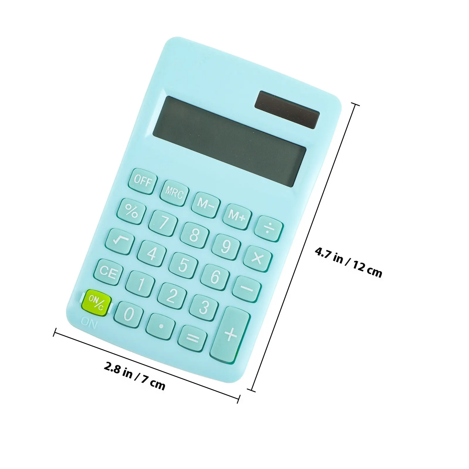 Small Candy Color Calculator Dual Powered Lightweight Portable Desk Calculator for Students Office Travel Adorable Learning Tool