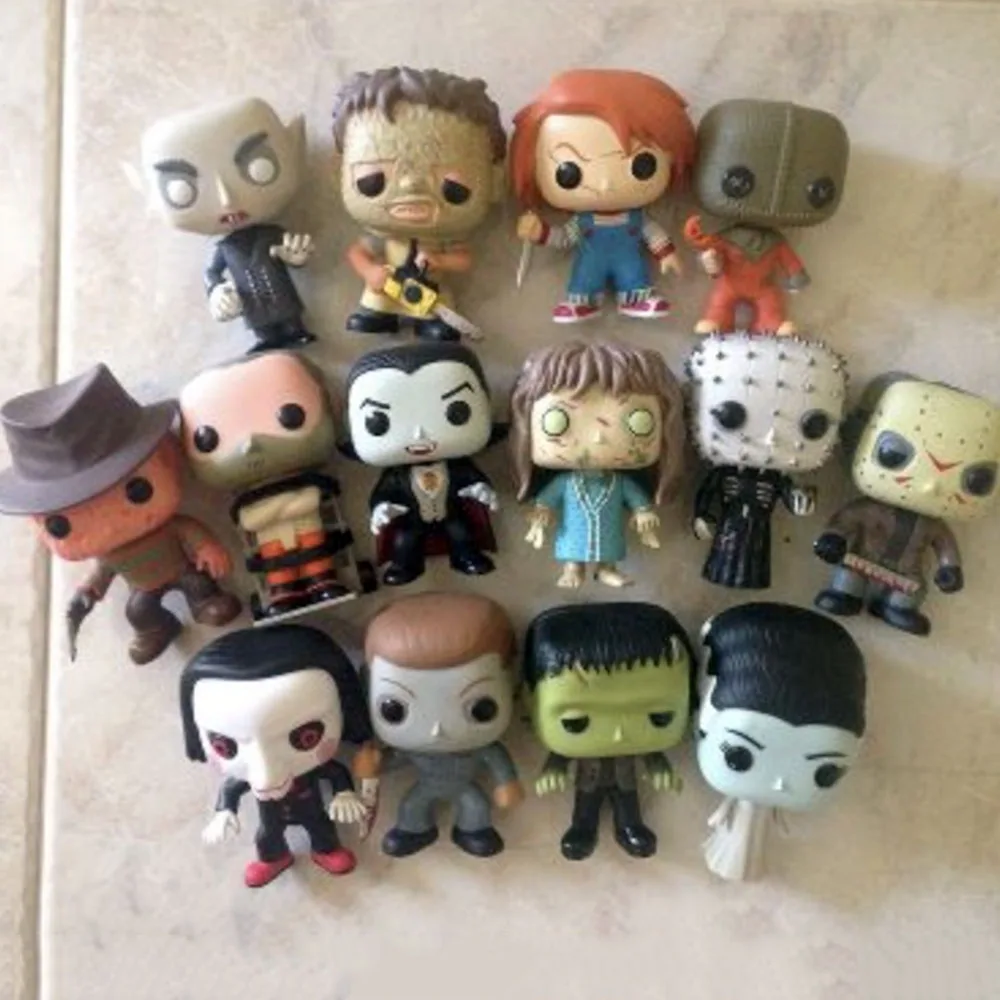 Películas Funko de Terror: Norman Bates # 466 Tiffany # 468 Freddy 02 M-Myers # 03 BILLY Muñecos de Acción, Figuras Coleccionables, Regalos para Niños
