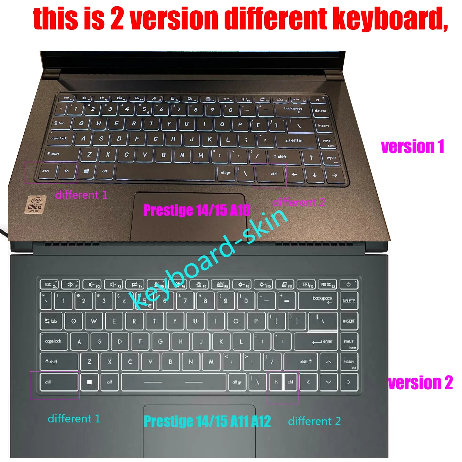 New US backlit keyboard for MSI Prestige 15 A10 A10M A10SC A10RB MS-16S3 Prestige 15  A11 A11SC A12 A12UD MS-16S6 laptop