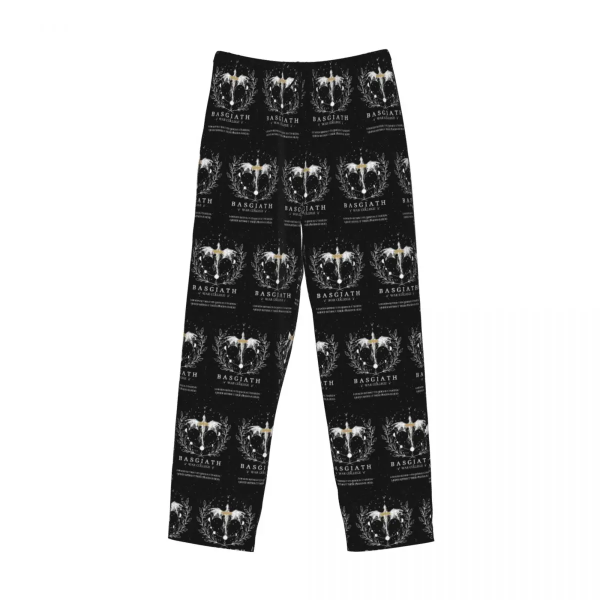 

Custom Fourth Wing Basgiath War College Pajama Pants Men Sleepwear Sleep Lounge Bottoms with Pockets