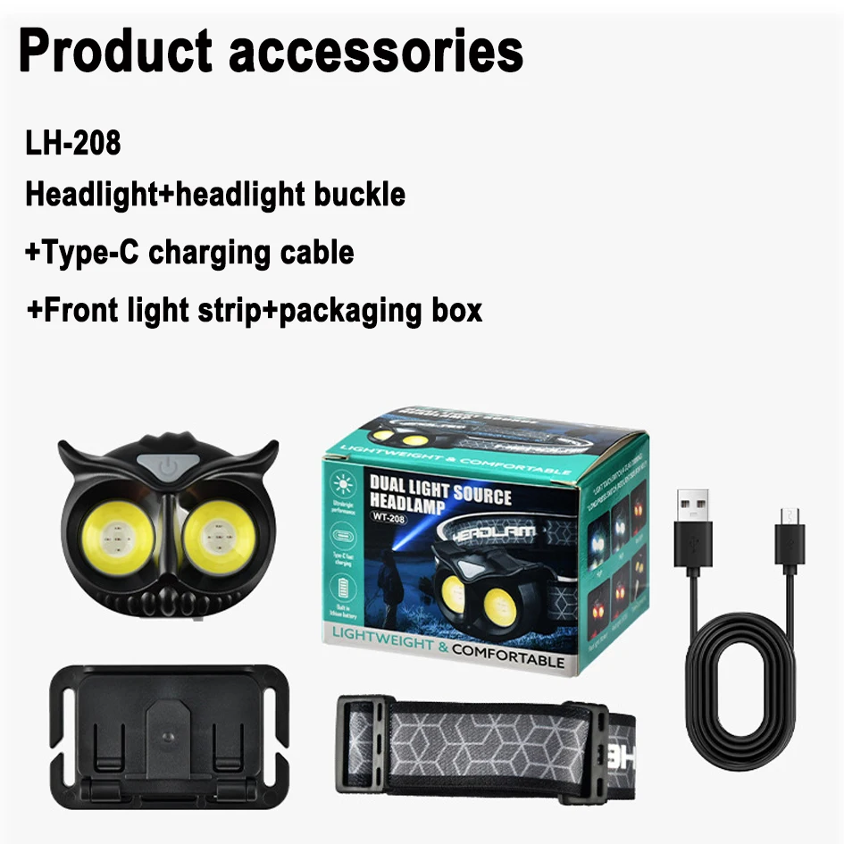 LiitoKala LF-208 LF-209 Мини-фара с совой