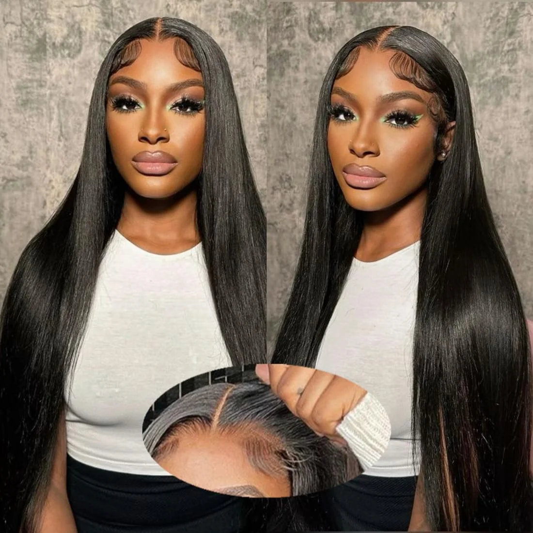 Straight Wear And Go Glueless Wig  6x4 Lace Wig Human Hair 5x5 Transparent Lace Closure Wig On Sale For Black Women Bling Hair