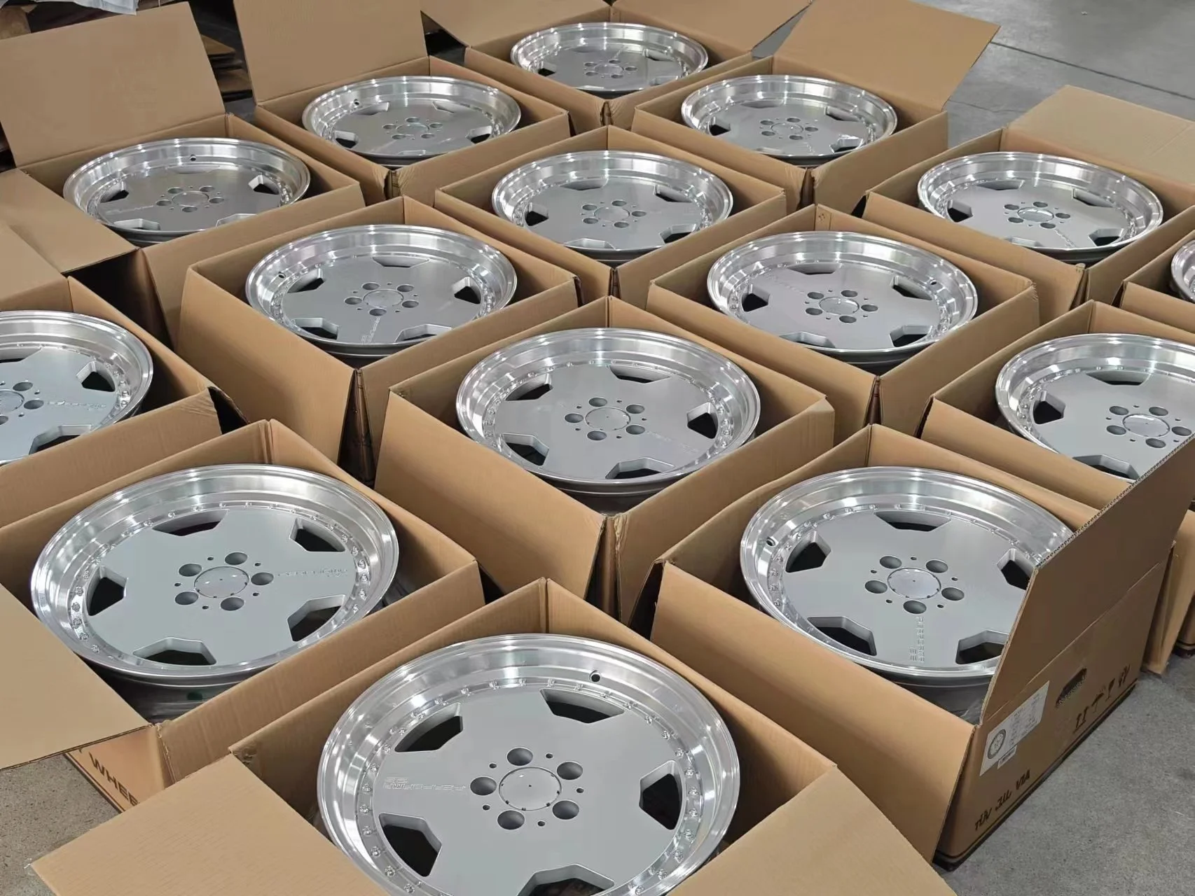 For YQ High Quality Deep Lip Car Jantes Rims 17*8j 17*9j ET 25 5X112 Alloy Car Wheels for Old School 18 Inch Deep Dish Wheels
