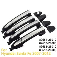 Para Hyundai Santa Fe 2007 2008 2009 2010 2011 2012 manija de puerta Exterior negra reemplazo delantero trasero izquierdo derecho exterior