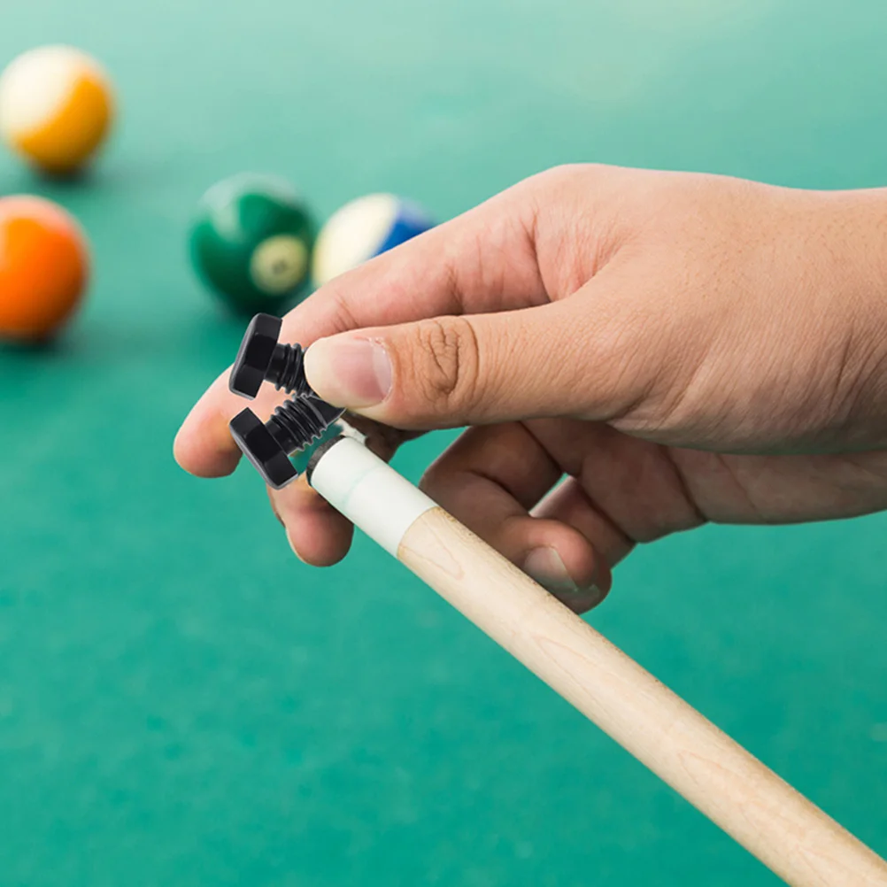 

6Pcs Billiard Cue End Protectors Plastic Cue Bottom Covers for Pool Snooker Billiard Supplies Protective Pool Cues Protector,