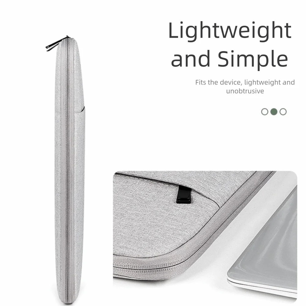 

Soft 13.3Inch Tablet Sleeve Zipper Anti Scratch Laptop Bag Inner Bag Shockproof Pockets Tablet Protective Pouch for Pad