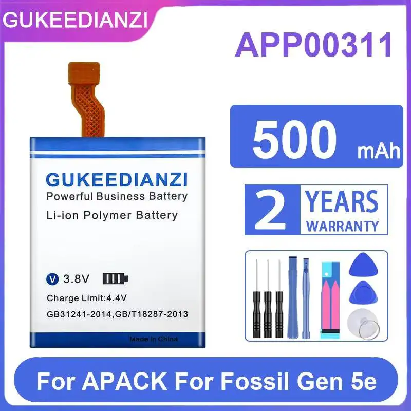 

for Smart Watch Battery 500mAh For Apack For Fossil Gen 5e High Compatibility APP00311 High-Efficiency
