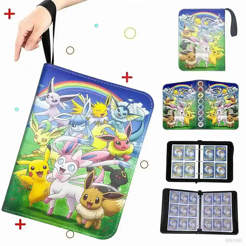 400 Pz Pokemon Raccoglitore di Carte Pokémon Album di Carte Protector Titolare Charizard Pikachu Mewtwo Collezione Cartella Anime Bambini Giocattoli Regali