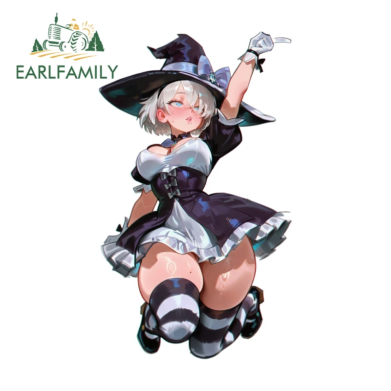 

EARLFAMILY Nier 2B Car Stickers Kawaii Style Creative Cartoon Car Door Decal Sunscreen Motorcycle Car Bumper Window Decor