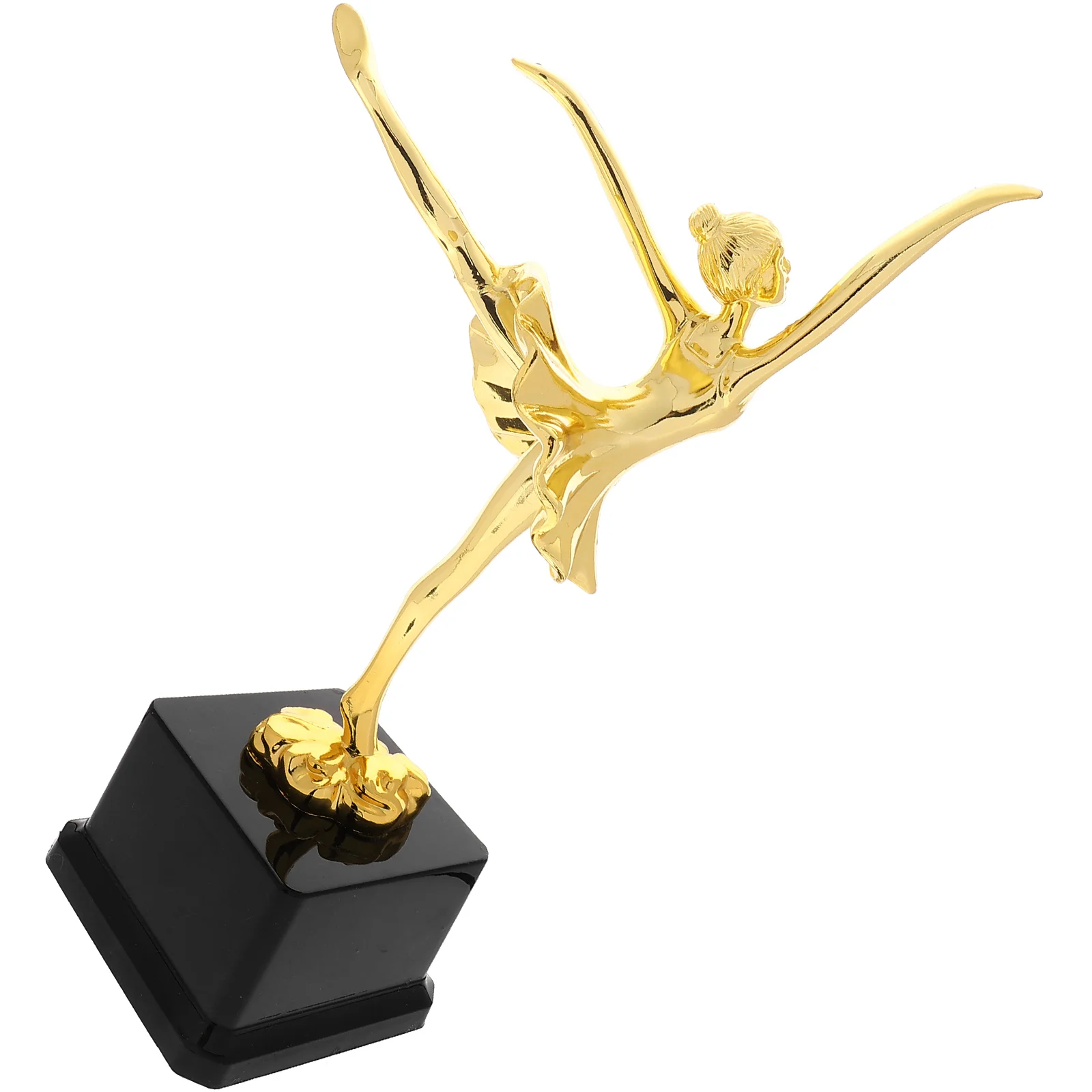 

Dance Gold Ballet Dancer Statue Decorative Trophy For Competition Party Graduation Gift Teens Lovely Trophy Cup Exquisite Smooth