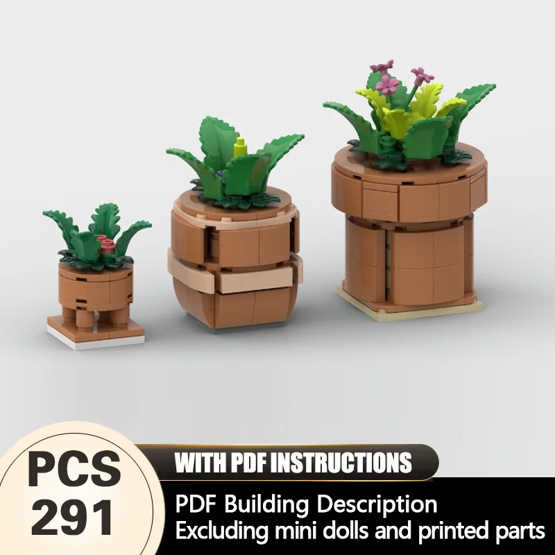 

Creators Plant Series Model MOC Building Bricks Flowering Fern Modular Technology Gifts Holiday Assemble Children Toys Suit