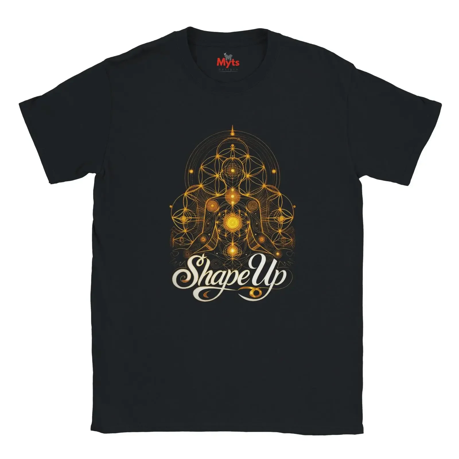 Shape Up Sacred Geometry T Shirt Meditation Yoga  vintage Washed Casual Slightly Soft Comfortable Breathable graphic