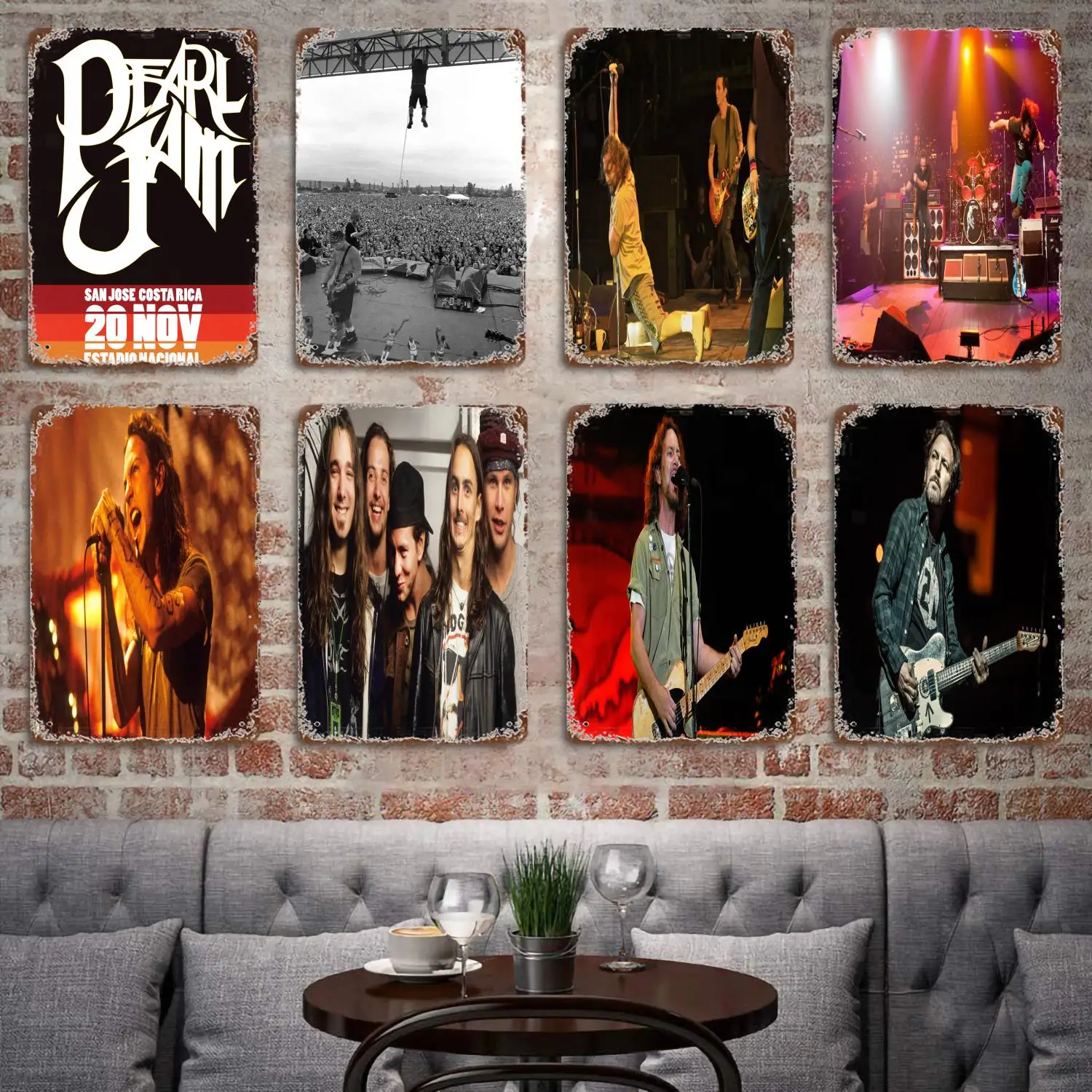 Pearl Jam Band metal Decor Poster Vintage Tin Sign Metal Sign Decorative Plaque for Pub Bar Man Cave Club Wall Decoration