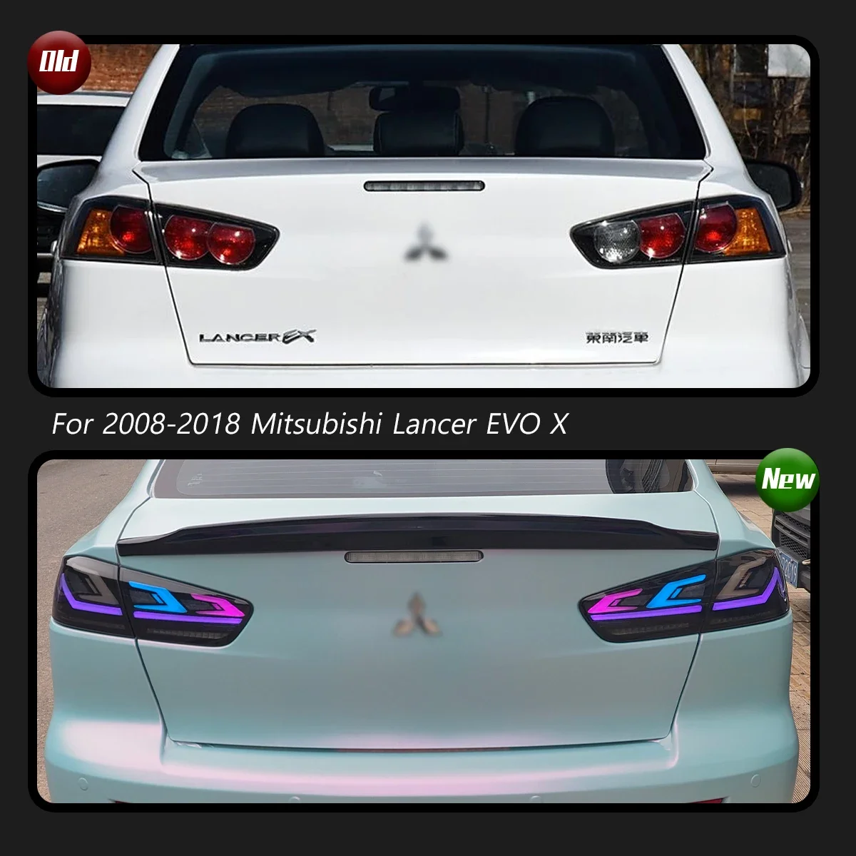 

Автомобильные фары TYPY для Mitsubishi Lancer EVO X 2008-2018, задние фонари, светодиодный проектор, задние фонари, дневные ходовые огни, автоаксессуары