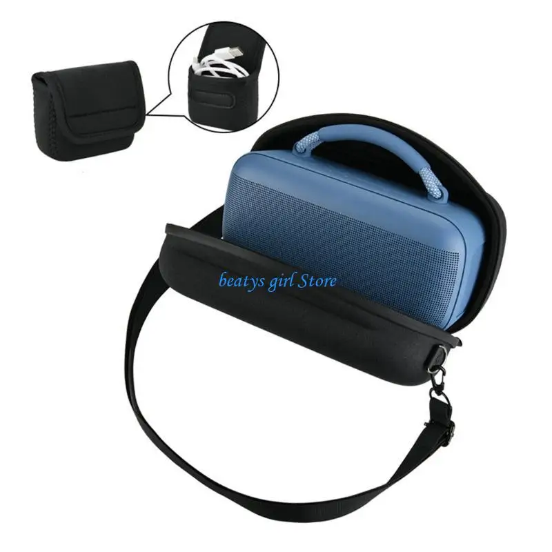 

C7AB Shockproof Storage Case for Music Device with Zippered Closures Storage Bag