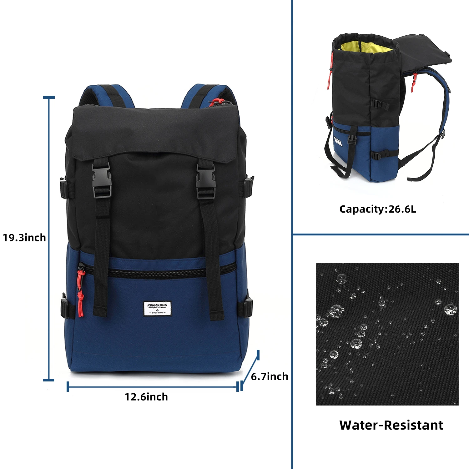 45l Zakelijke Rugzak Grote Capaciteit Multifunctionele Reistas Outdoor Reizen Sport Draagbare Opvouwbare Waterdichte