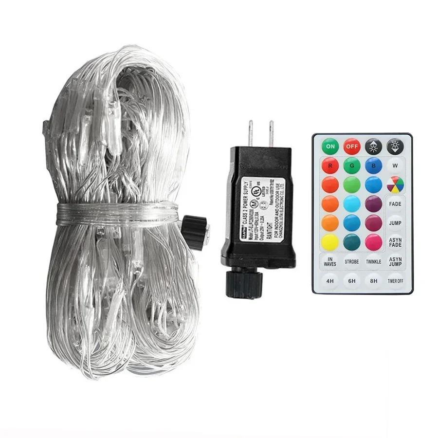 3X2M 224LED Connectable LED Net Light Outdoor 18 Color Changing Christmas Net Mesh Fairy Light Waterproof Curtain String Light