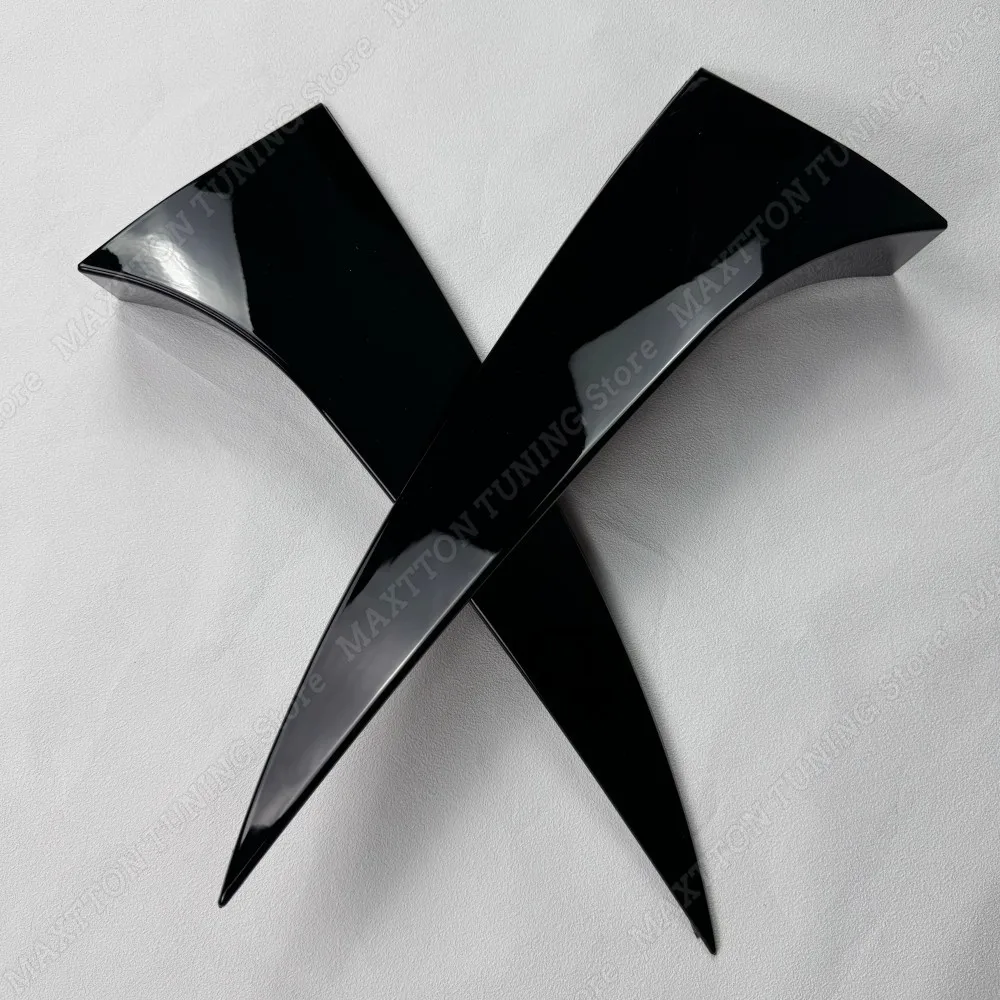 For Hyundai iX35 2017-2021 2022 2Pcs Car Rear Window Side Spoiler Wing Canard Splitter Trim Body Kit Accessories Gloss Black ABS