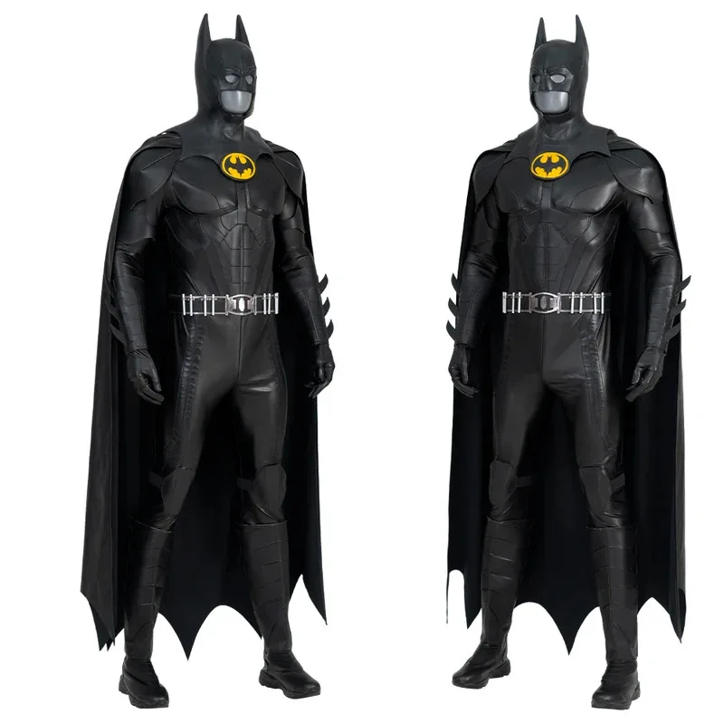 25COSHigh Quality New Disguise Bat Cosplay Costume Black Movie Flash Bat Cosplay Suit Keaton Bat Costume Bruce Outfit and Access