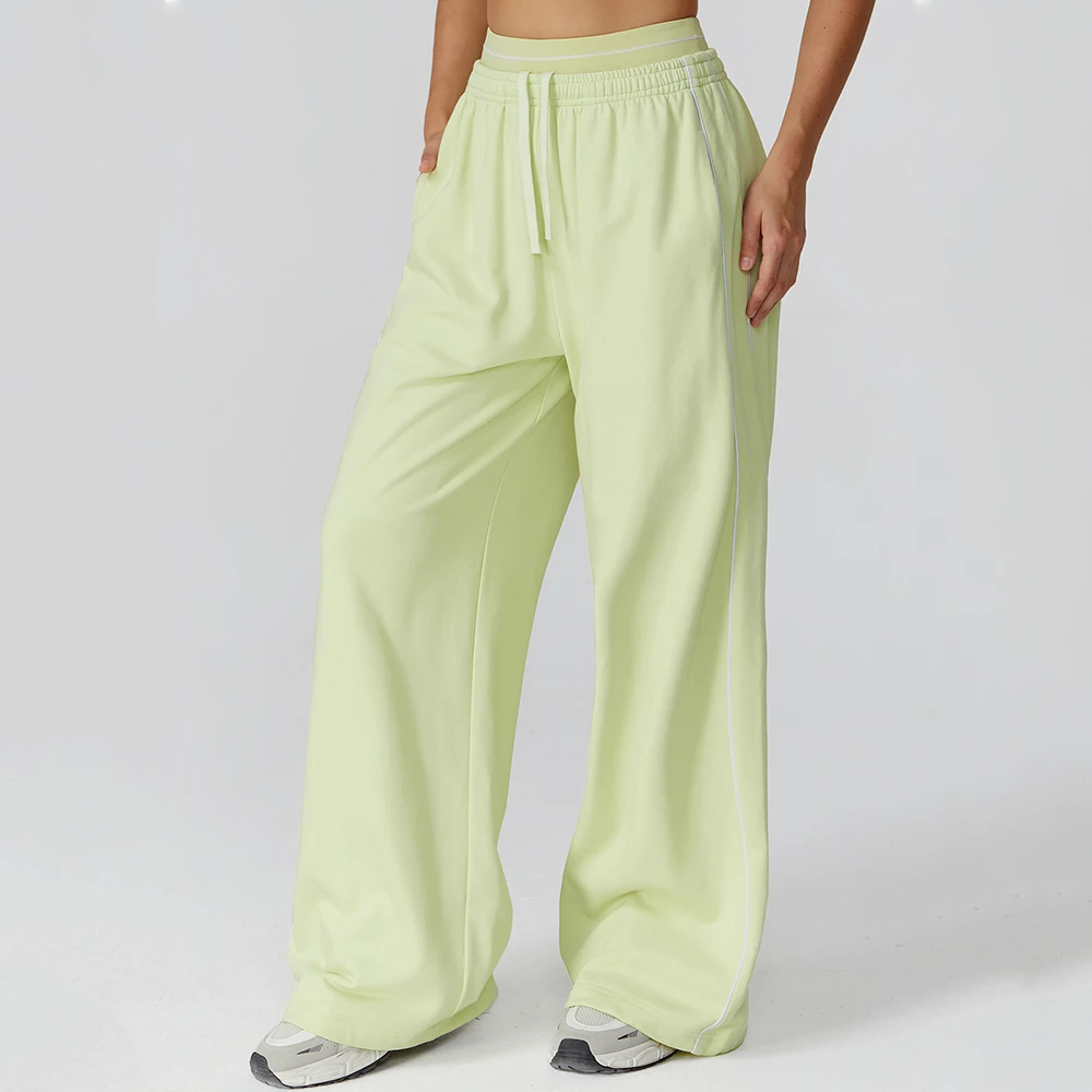 

Sports Straight-leg Pants for Women Wide-leg Pants Yoga Pants Breathable Fitness Clothing Outdoors Versatile Casual Pants