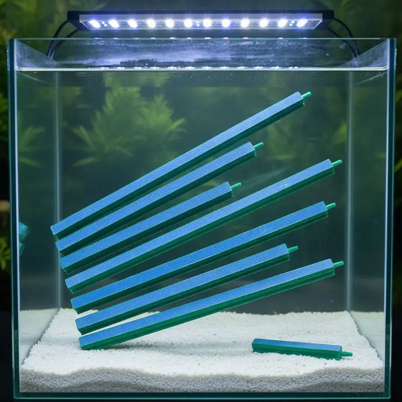 10/15/20/25/30/35/40CM Air Pump Sand Stone Aquarium Oxygen Pump Fresh Air Stone Bubble Bar Aquarium Fish Tank Aerator Pump