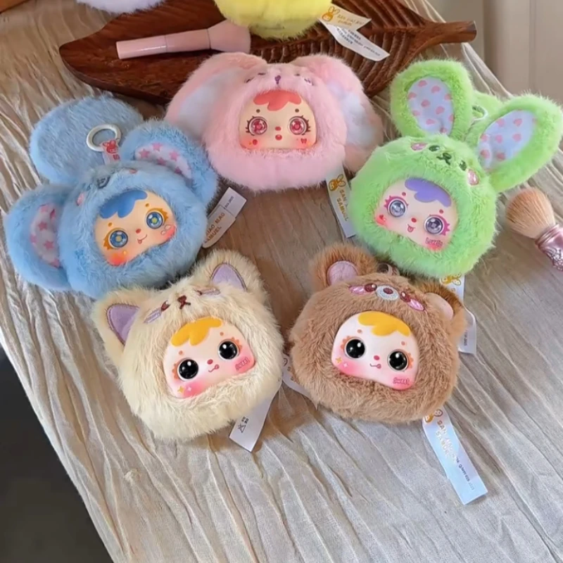 Samuel Animal Gathering Makeup Mirror Series Blind Box Portable Mirror  Cute Bag Pendants And Decorative Items Interesting Dolls