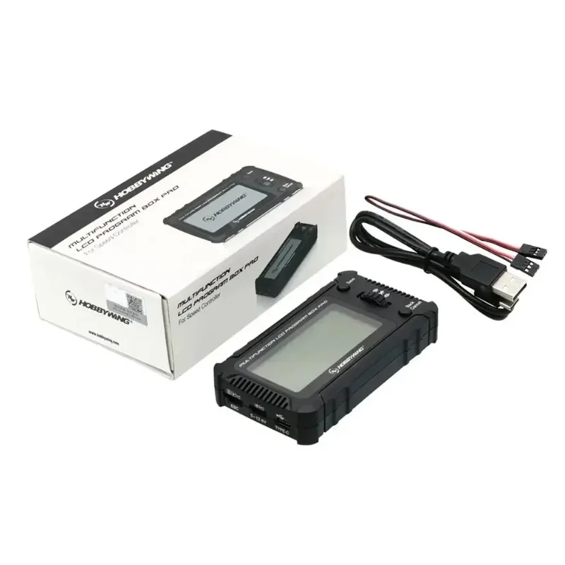 Hobbywing Multi-Function LCD Program Box Pro – OTA Param/Firmware Update | 1-8S Battery for PLATINUM/XERUN/EZRUN/Seaking Pro ESC
