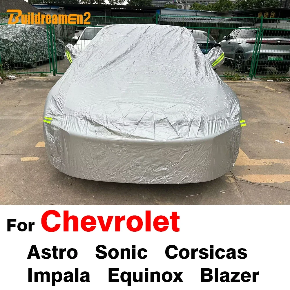 

Buildreamen2 Waterproof Full Car Cover Sun Rain Snow Protection Cover For Chevrolet Astro Equinox Blazer Sonic Impala Corsicas
